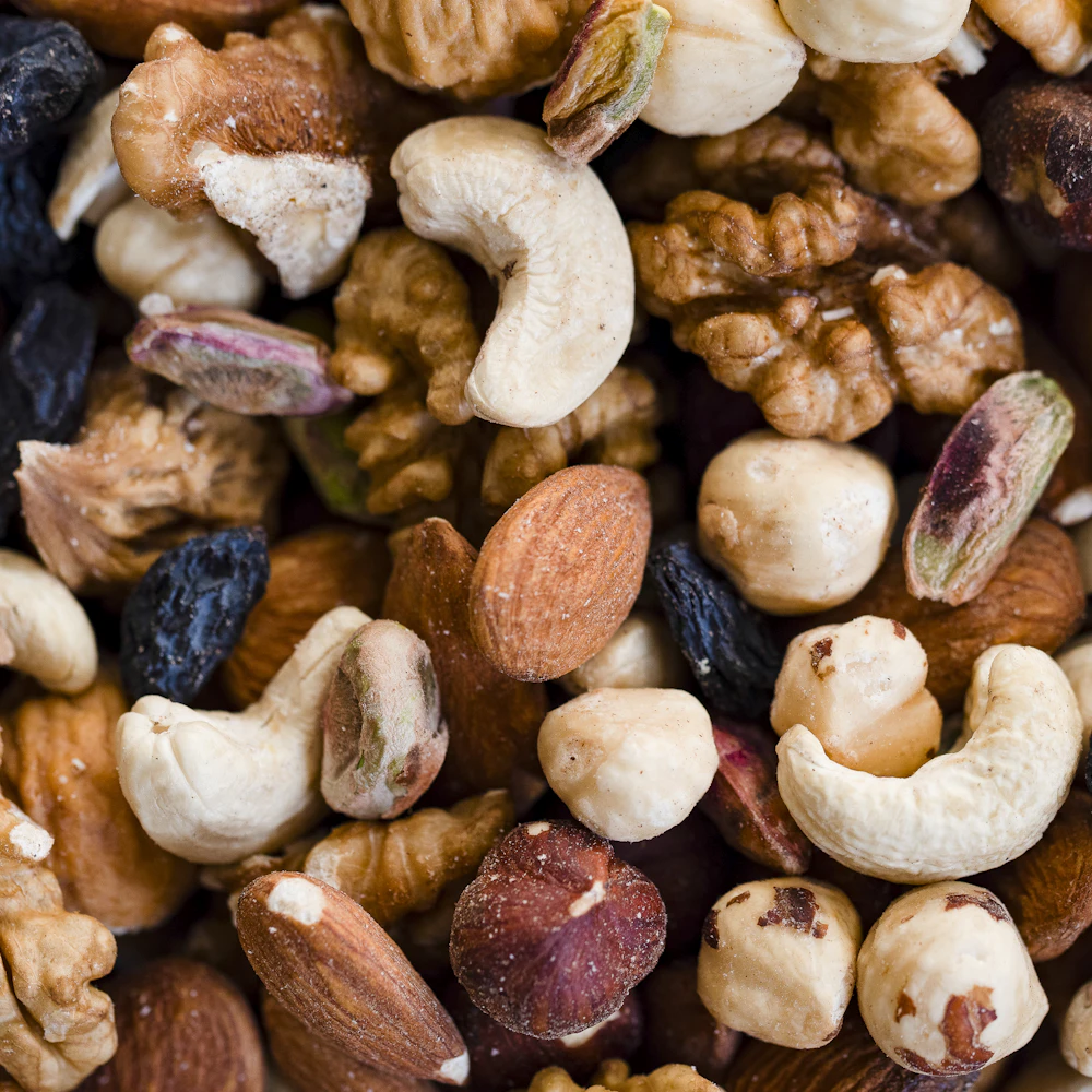 Healthy trail mix snack